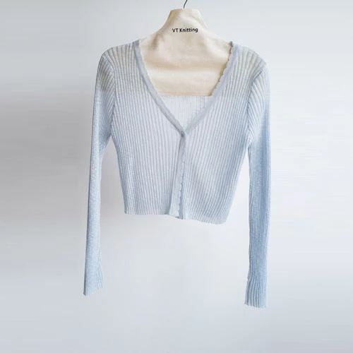 Lett strikket cardigan i bomull