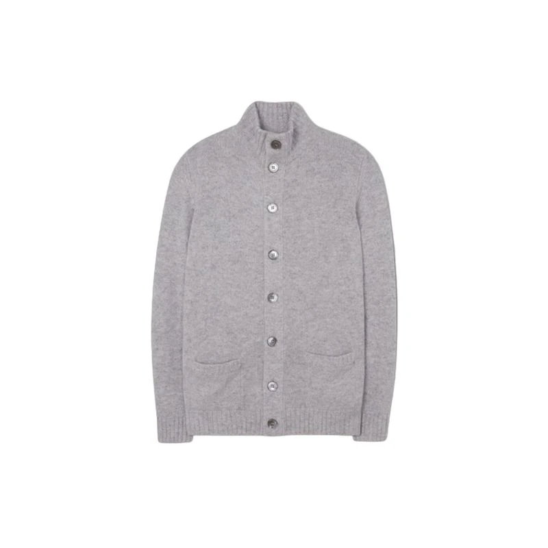 Ull ermeløs cardigan for menn