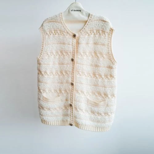 Merinoull V-hals cardigan dame