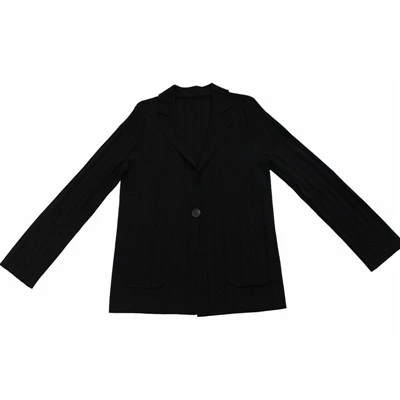 Svart overdimensjonert blazer for kvinner