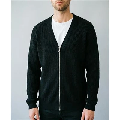 Utendørs strikket cardigan for menn