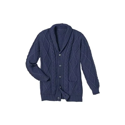 Ullcardigan for menn med lommer
