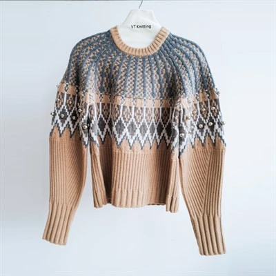 Oversized sort kabelstrikket genser
