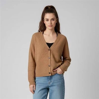 Myk ull utendørs cardigan